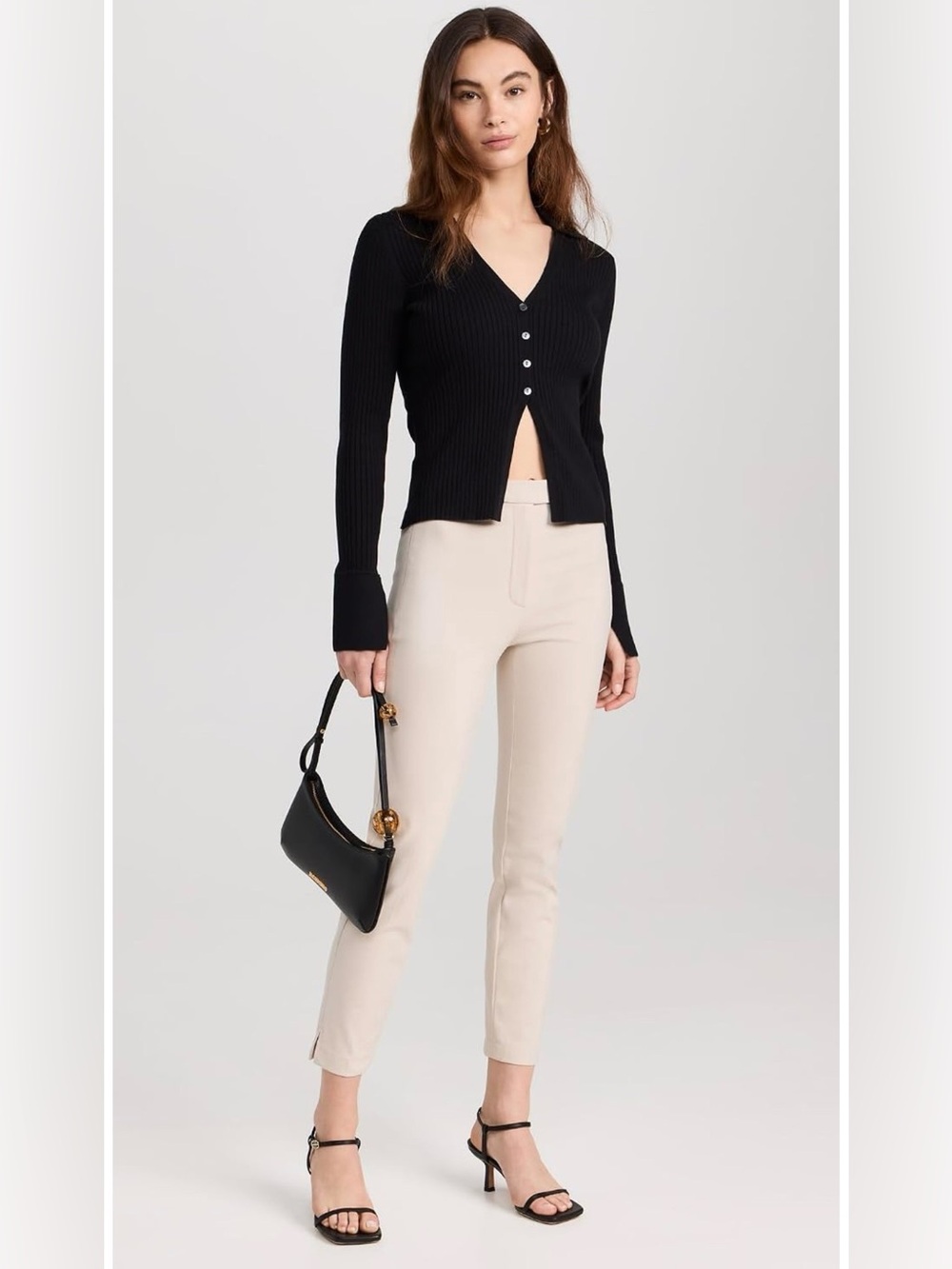 THEORY classic taper pants straight leg office interview outfit trousers 6